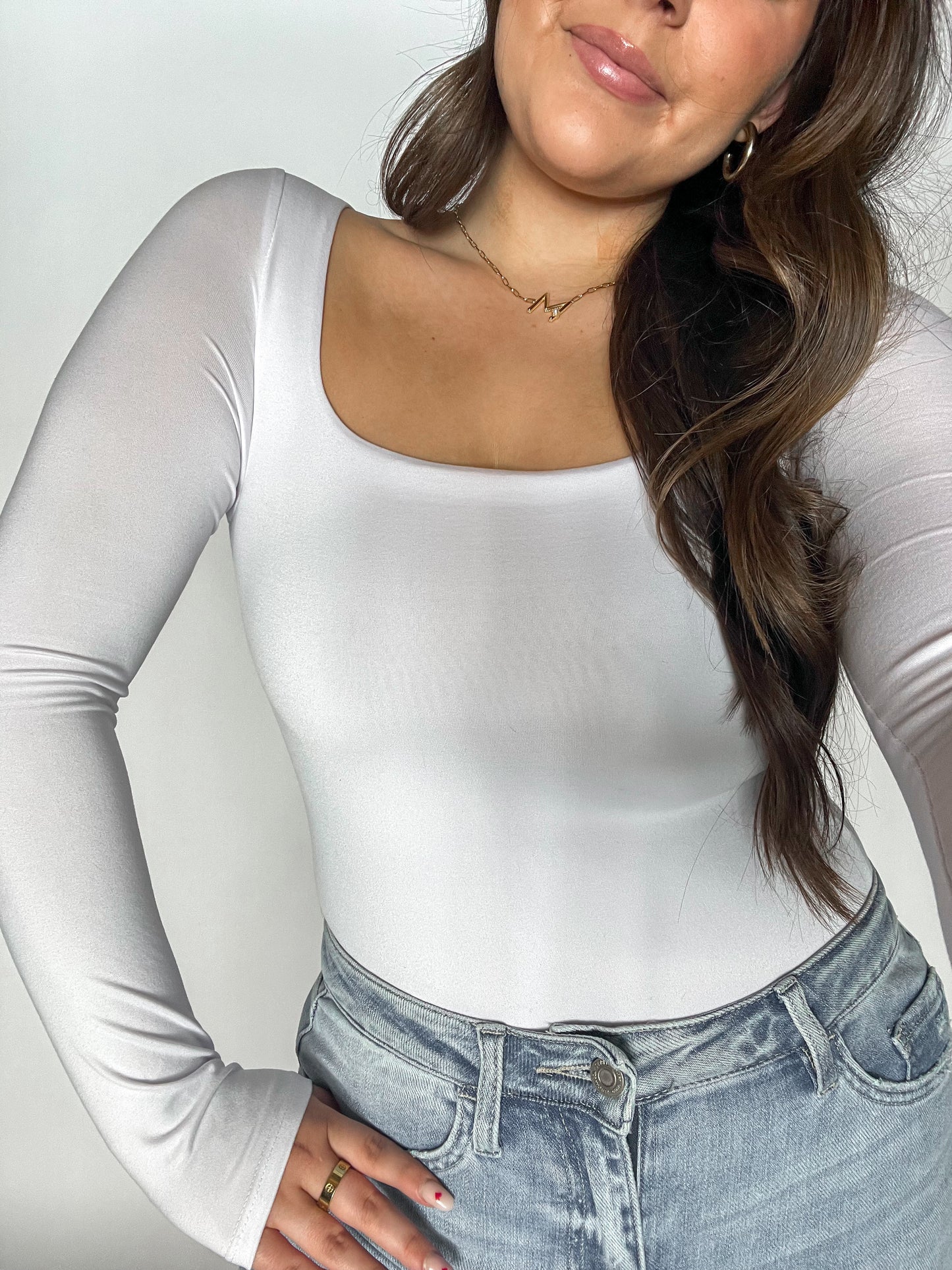 Square One Bodysuit- White