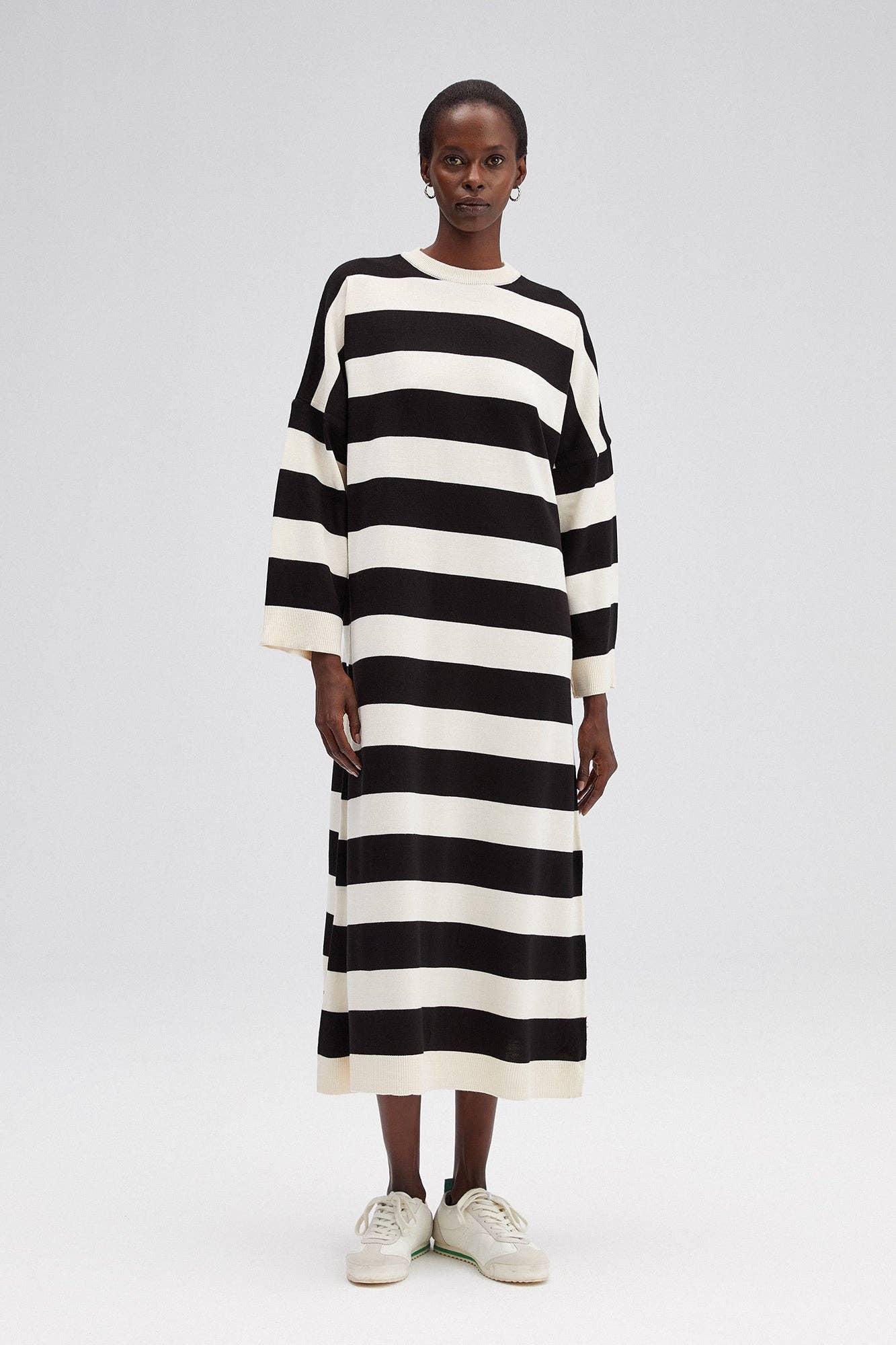 Luna Striped Midi