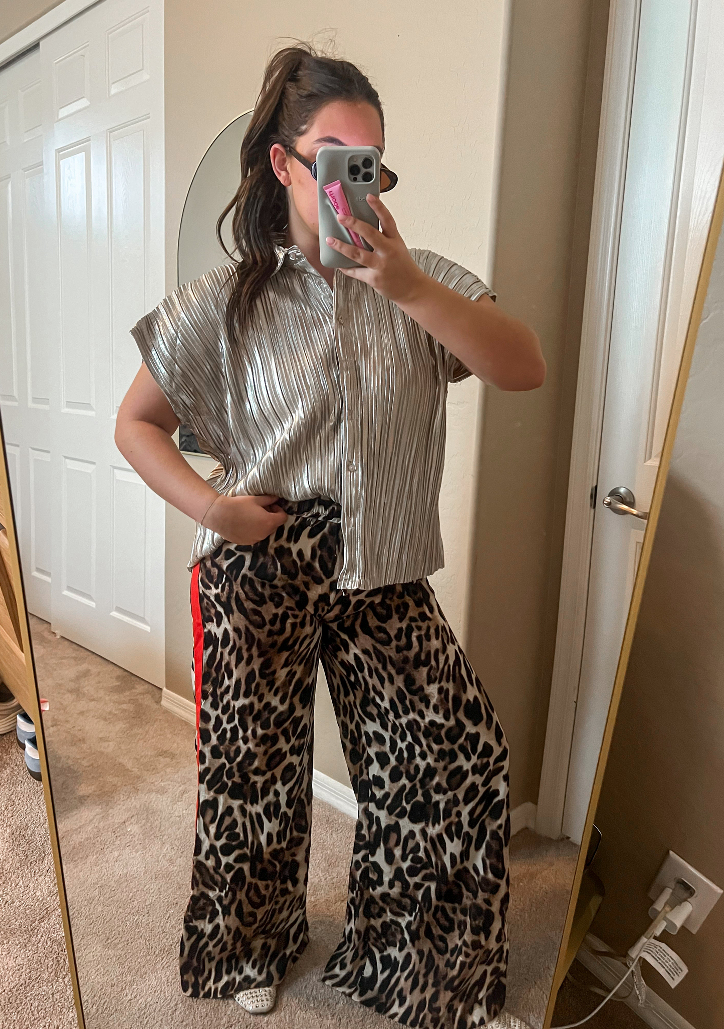 Lynn Leopard Track Pants