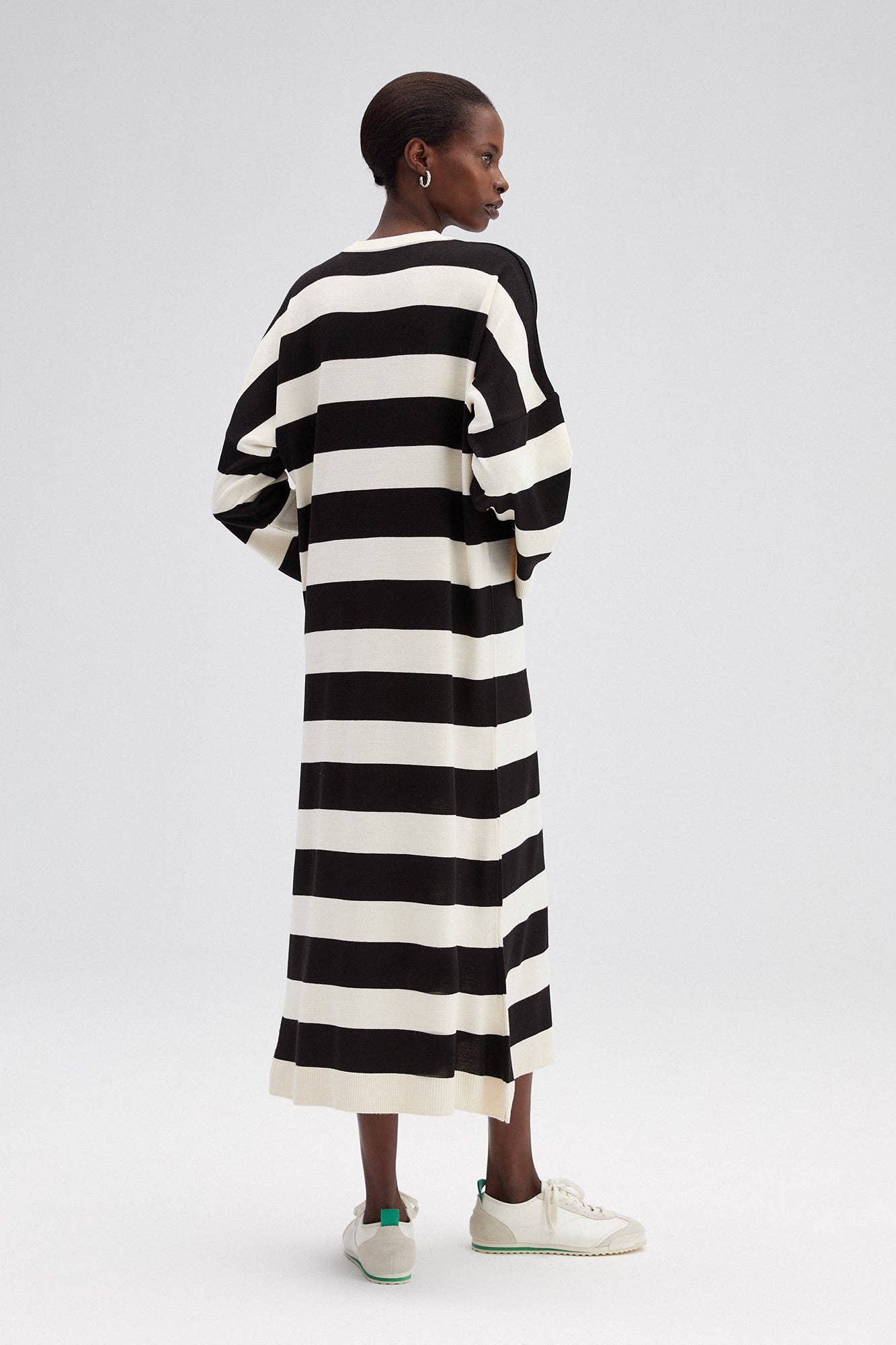 Luna Striped Midi