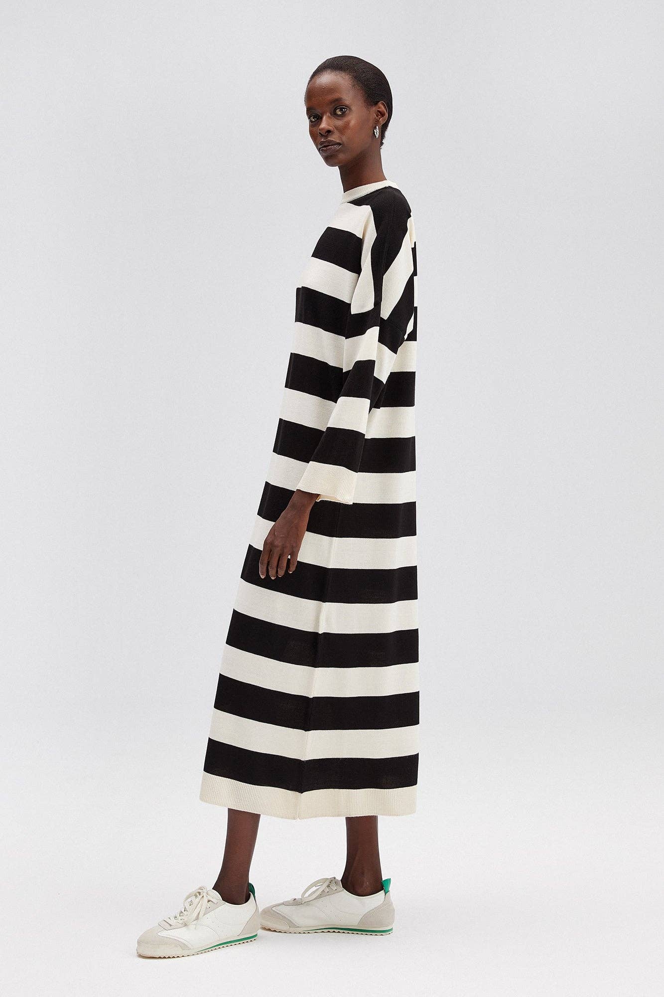 Luna Striped Midi